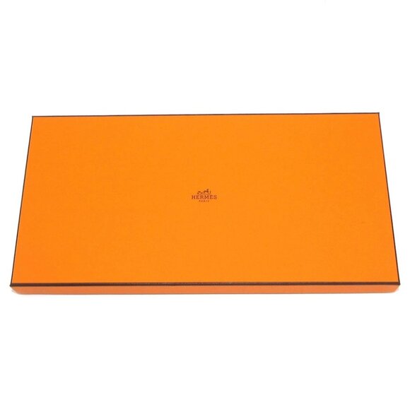 Auth HERMES Carre 140 - Gray Orange Multi Cashmere Silk Scarf - Picture 6 of 6